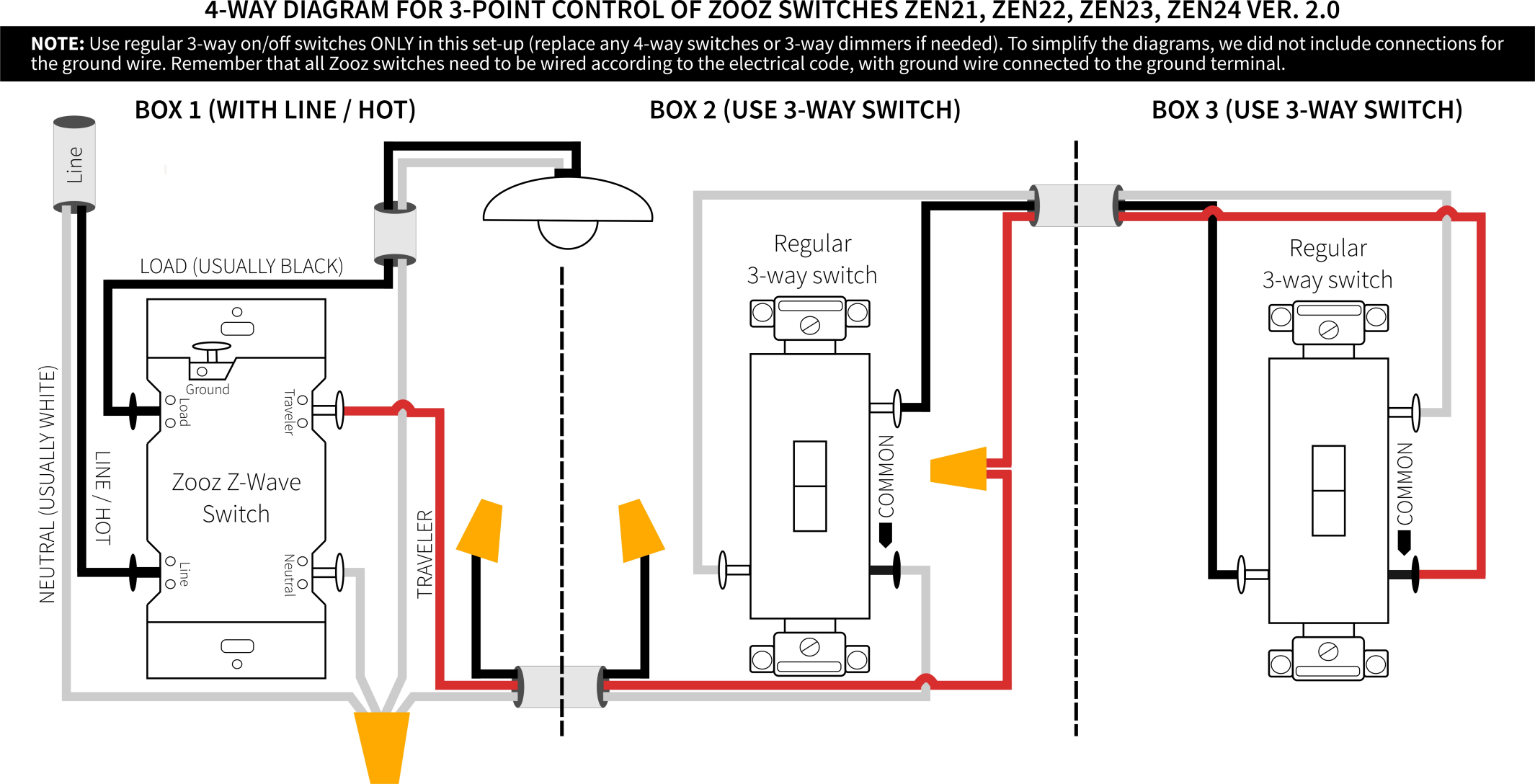 Leviton 3 Way Smart Switch Wiring Diagram