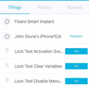 SmartThings Initial Smart Implant Device Load