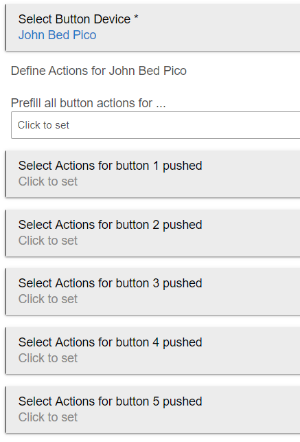 Hubitat Button Controller Prefilled Actions